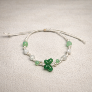 Emerald Butterfly Adjustable Bracelet