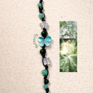 Emerald Butterfly Adjustable Bracelet